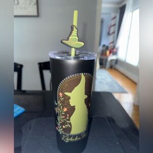 Wicked for Good Black and Green Tumbler new